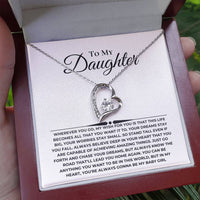 Load image into Gallery viewer, Toi My Daughter Forever Love Necklace and Card Giftset From Mom or Dad
