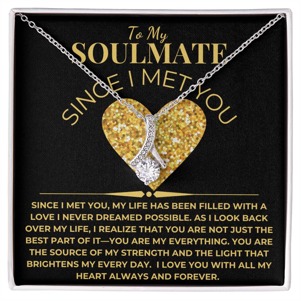 To My Soulmate Giftset with Alluring Beauty Necklace and Love Card