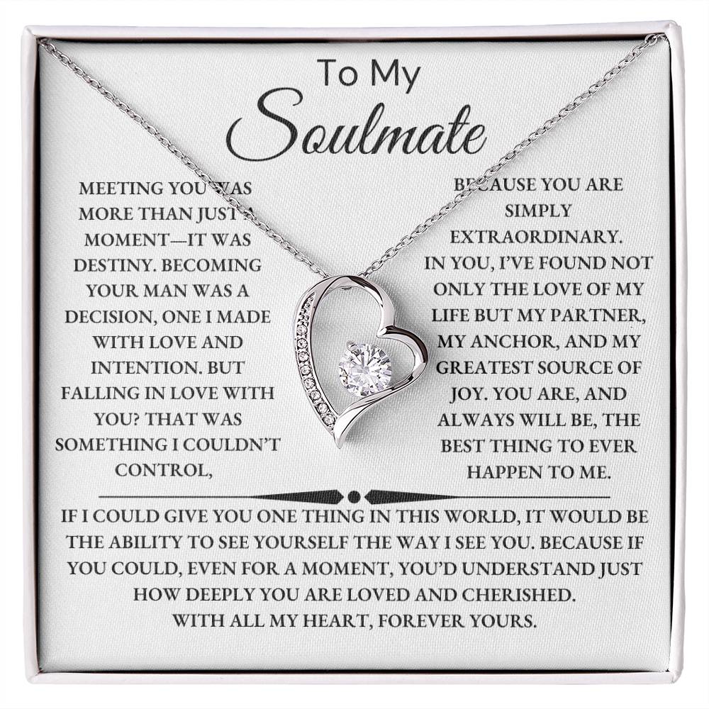 Soulmate Giftset Forever Love Necklace with Message Card