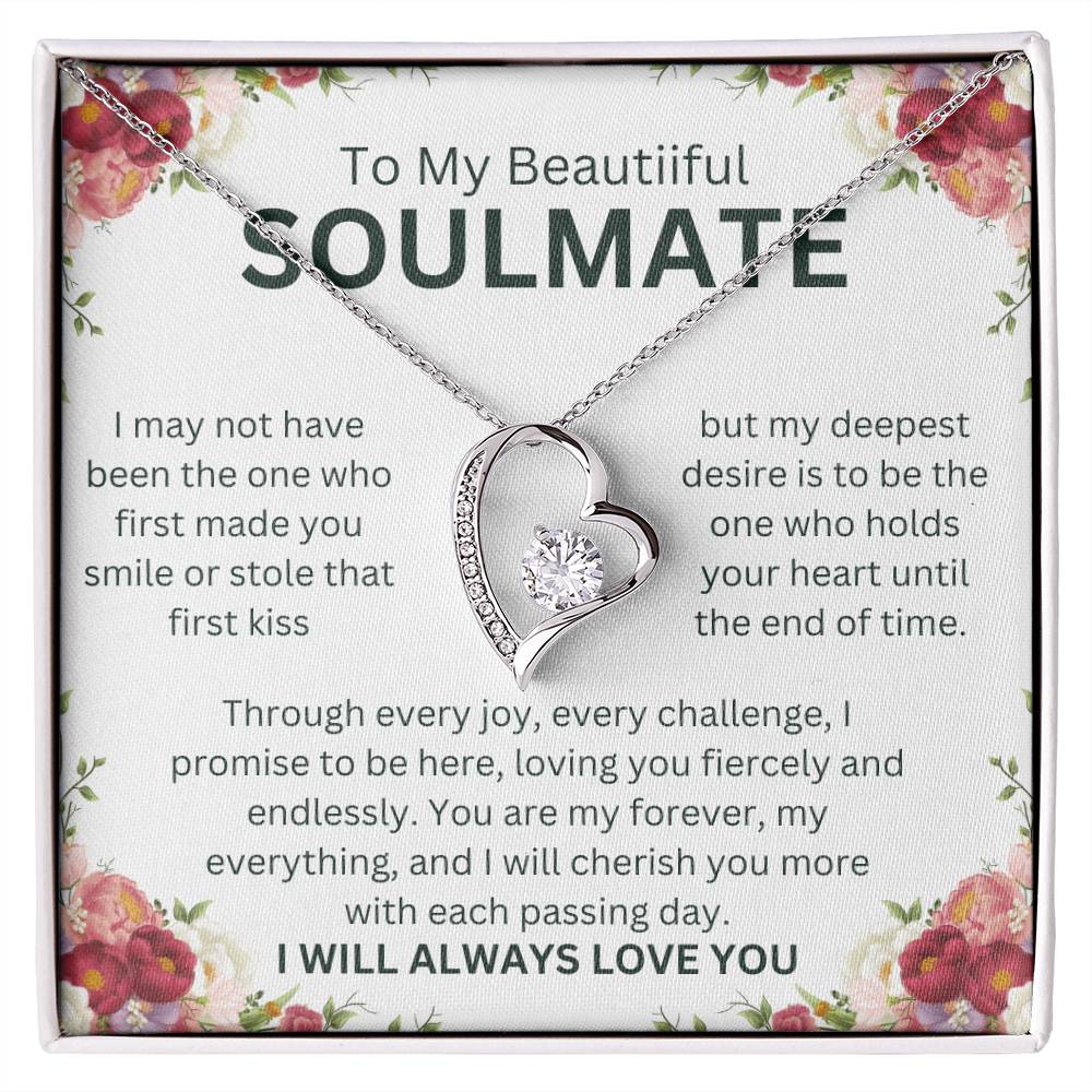 Gift To Soulmate Forever Love Necklace With Gift Card