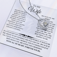Load image into Gallery viewer, Beautiful For Wife Giftset With Forever Love Necklace and Lovely Message Card - Artistry Imprints
