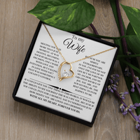 Load image into Gallery viewer, Beautiful For Wife Giftset With Forever Love Necklace and Lovely Message Card - Artistry Imprints

