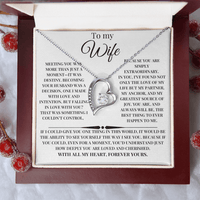 Load image into Gallery viewer, Beautiful For Wife Giftset With Forever Love Necklace and Lovely Message Card - Artistry Imprints
