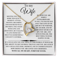 Load image into Gallery viewer, Beautiful For Wife Giftset With Forever Love Necklace and Lovely Message Card - Artistry Imprints

