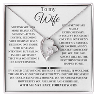 Load image into Gallery viewer, Beautiful For Wife Giftset With Forever Love Necklace and Lovely Message Card - Artistry Imprints
