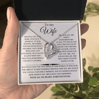 Load image into Gallery viewer, Beautiful For Wife Giftset With Forever Love Necklace and Lovely Message Card - Artistry Imprints
