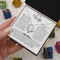 Load image into Gallery viewer, Beautiful For Wife Giftset With Forever Love Necklace and Lovely Message Card - Artistry Imprints
