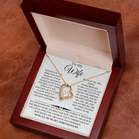 Load image into Gallery viewer, Beautiful For Wife Giftset With Forever Love Necklace and Lovely Message Card - Artistry Imprints
