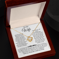 Load image into Gallery viewer, Beautiful For Wife Giftset With Love Knot Necklace and Lovely Message Card - Artistry Imprints

