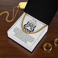 Load image into Gallery viewer, Cuban Link Chain and Message card gift to dad - Artistry Imprints
