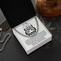 Load image into Gallery viewer, Cuban Link Chain and Message card gift to dad - Artistry Imprints
