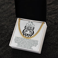 Load image into Gallery viewer, Cuban Link Chain and Message card gift to dad - Artistry Imprints
