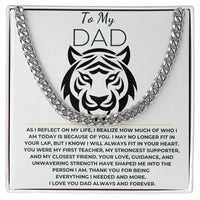 Load image into Gallery viewer, Cuban Link Chain and Message card gift to dad - Artistry Imprints
