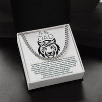 Load image into Gallery viewer, Cuban Link Chain and Message card gift to dad - Artistry Imprints
