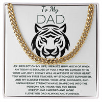 Load image into Gallery viewer, Cuban Link Chain and Message card gift to dad - Artistry Imprints

