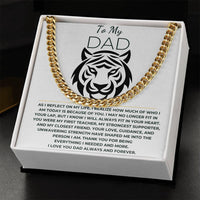Load image into Gallery viewer, Cuban Link Chain and Message card gift to dad - Artistry Imprints
