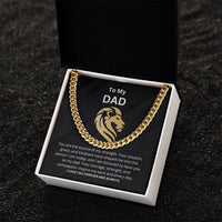 Load image into Gallery viewer, Dad Gift With Cuban Link Chain and Message Card Birthday, Graduation, Anniversary, Fathers Day Valentines Gift For Dad - Artistry Imprints
