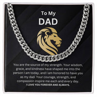 Load image into Gallery viewer, Dad Gift With Cuban Link Chain and Message Card Birthday, Graduation, Anniversary, Fathers Day Valentines Gift For Dad - Artistry Imprints
