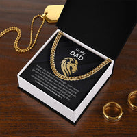 Load image into Gallery viewer, Dad Gift With Cuban Link Chain and Message Card Birthday, Graduation, Anniversary, Fathers Day Valentines Gift For Dad - Artistry Imprints
