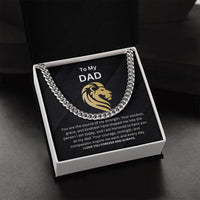 Load image into Gallery viewer, Dad Gift With Cuban Link Chain and Message Card Birthday, Graduation, Anniversary, Fathers Day Valentines Gift For Dad - Artistry Imprints
