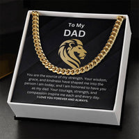 Load image into Gallery viewer, Dad Gift With Cuban Link Chain and Message Card Birthday, Graduation, Anniversary, Fathers Day Valentines Gift For Dad - Artistry Imprints
