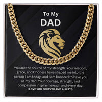 Load image into Gallery viewer, Dad Gift With Cuban Link Chain and Message Card Birthday, Graduation, Anniversary, Fathers Day Valentines Gift For Dad - Artistry Imprints
