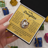 Load image into Gallery viewer, Daughter Gift From Dad Forever Love Necklace With Message Card - Artistry Imprints
