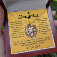Load image into Gallery viewer, Daughter Gift From Dad Forever Love Necklace With Message Card - Artistry Imprints
