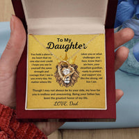 Load image into Gallery viewer, Daughter Gift From Dad Forever Love Necklace With Message Card - Artistry Imprints
