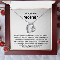 Load image into Gallery viewer, Forever Love Necklace Gift From Son - To My Dear Mother Heartfelt Message Card Gift For Any Occasion - Artistry Imprints
