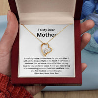 Load image into Gallery viewer, Forever Love Necklace Gift From Son - To My Dear Mother Heartfelt Message Card Gift For Any Occasion - Artistry Imprints
