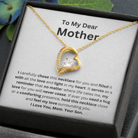 Load image into Gallery viewer, Forever Love Necklace Gift From Son - To My Dear Mother Heartfelt Message Card Gift For Any Occasion - Artistry Imprints
