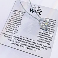 Load image into Gallery viewer, Forever Love Necklace with Message Card - Heartfelt Gift From Husband to Wife - Artistry Imprints
