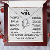 Load image into Gallery viewer, Forever Love Necklace with Message Card - Heartfelt Gift From Husband to Wife - Artistry Imprints
