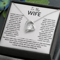 Load image into Gallery viewer, Forever Love Necklace with Message Card - Heartfelt Gift From Husband to Wife - Artistry Imprints
