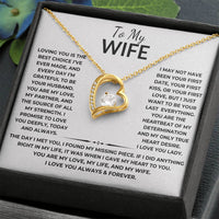 Load image into Gallery viewer, Forever Love Necklace with Message Card - Heartfelt Gift From Husband to Wife - Artistry Imprints

