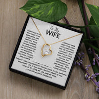 Load image into Gallery viewer, Forever Love Necklace with Message Card - Heartfelt Gift From Husband to Wife - Artistry Imprints
