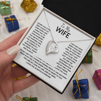 Load image into Gallery viewer, Forever Love Necklace with Message Card - Heartfelt Gift From Husband to Wife - Artistry Imprints

