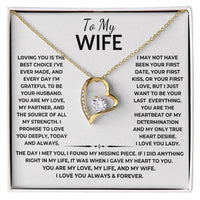 Load image into Gallery viewer, Forever Love Necklace with Message Card - Heartfelt Gift From Husband to Wife - Artistry Imprints
