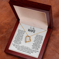 Load image into Gallery viewer, Forever Love Necklace with Message Card - Heartfelt Gift From Husband to Wife - Artistry Imprints
