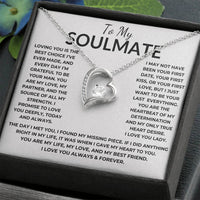 Load image into Gallery viewer, Forever Love Necklace with Message Card - Heartfelt Gift From Soulmate to Soulmate - Artistry Imprints
