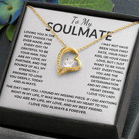Load image into Gallery viewer, Forever Love Necklace with Message Card - Heartfelt Gift From Soulmate to Soulmate - Artistry Imprints
