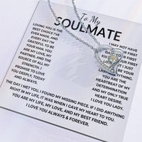 Load image into Gallery viewer, Forever Love Necklace with Message Card - Heartfelt Gift From Soulmate to Soulmate - Artistry Imprints
