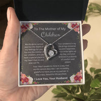 Load image into Gallery viewer, Forever Love Necklace with Mother Of My Children Message Card Gift for Wife or Soulmate - Artistry Imprints
