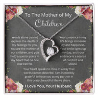 Load image into Gallery viewer, Forever Love Necklace with Mother Of My Children Message Card Gift for Wife or Soulmate - Artistry Imprints
