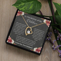 Load image into Gallery viewer, Forever Love Necklace with Mother Of My Children Message Card Gift for Wife or Soulmate - Artistry Imprints
