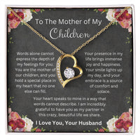 Load image into Gallery viewer, Forever Love Necklace with Mother Of My Children Message Card Gift for Wife or Soulmate - Artistry Imprints
