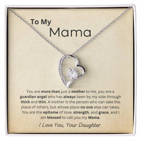 Load image into Gallery viewer, From Daughter To Mama Forever Love Necklace - Mothers Day Gift, Birthday Gift, Christmas Gift, Valentines Day Gift - Artistry Imprints
