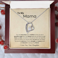 Load image into Gallery viewer, From Daughter To Mama Forever Love Necklace - Mothers Day Gift, Birthday Gift, Christmas Gift, Valentines Day Gift - Artistry Imprints
