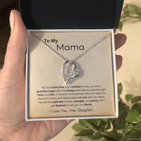 Load image into Gallery viewer, From Daughter To Mama Forever Love Necklace - Mothers Day Gift, Birthday Gift, Christmas Gift, Valentines Day Gift - Artistry Imprints

